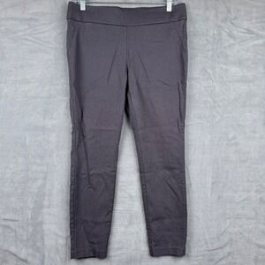 Worthington‎ Womens Ankle Pants Pull On Stretch Career Casual Charcoal Gray M